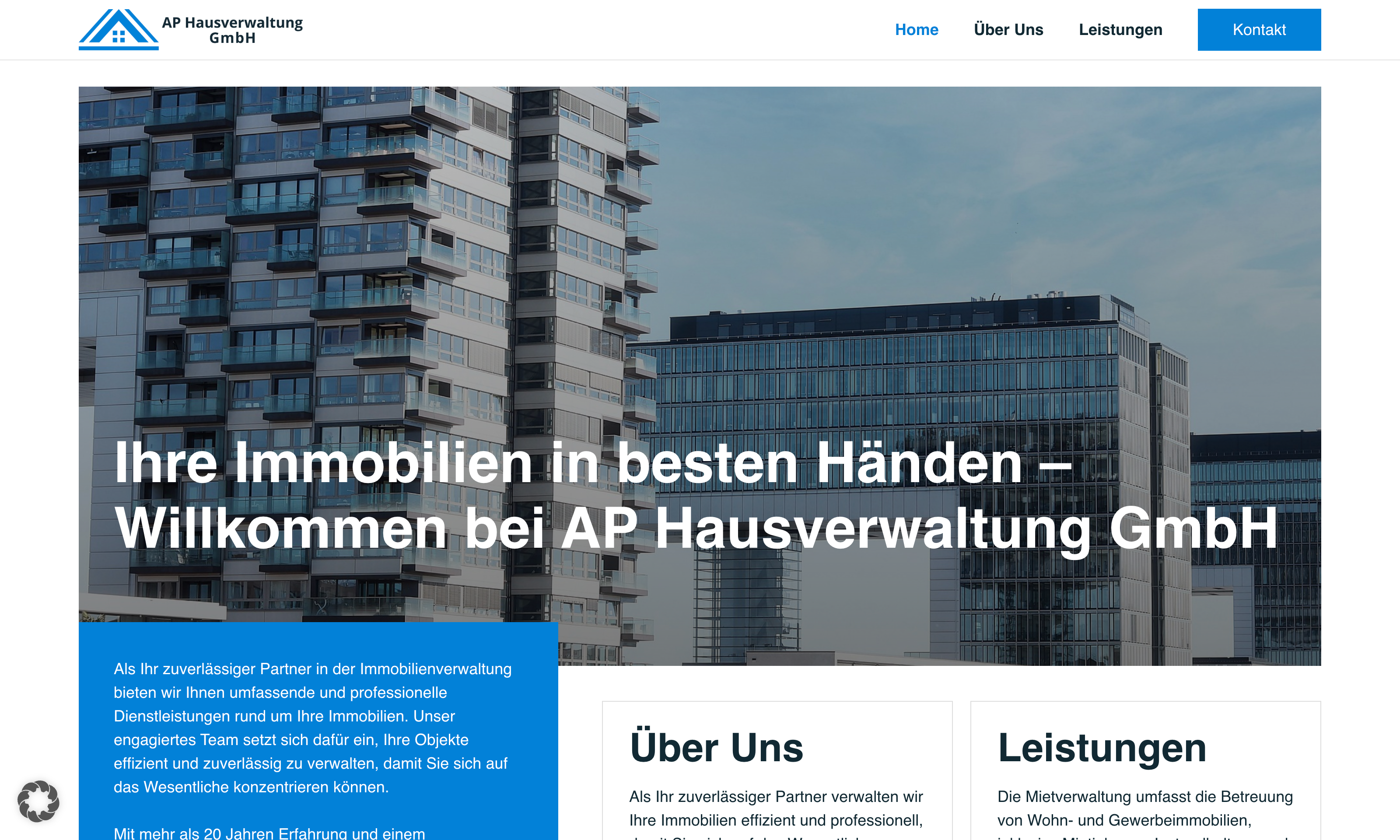 AP Hausverwaltung - Webdesign Projekt