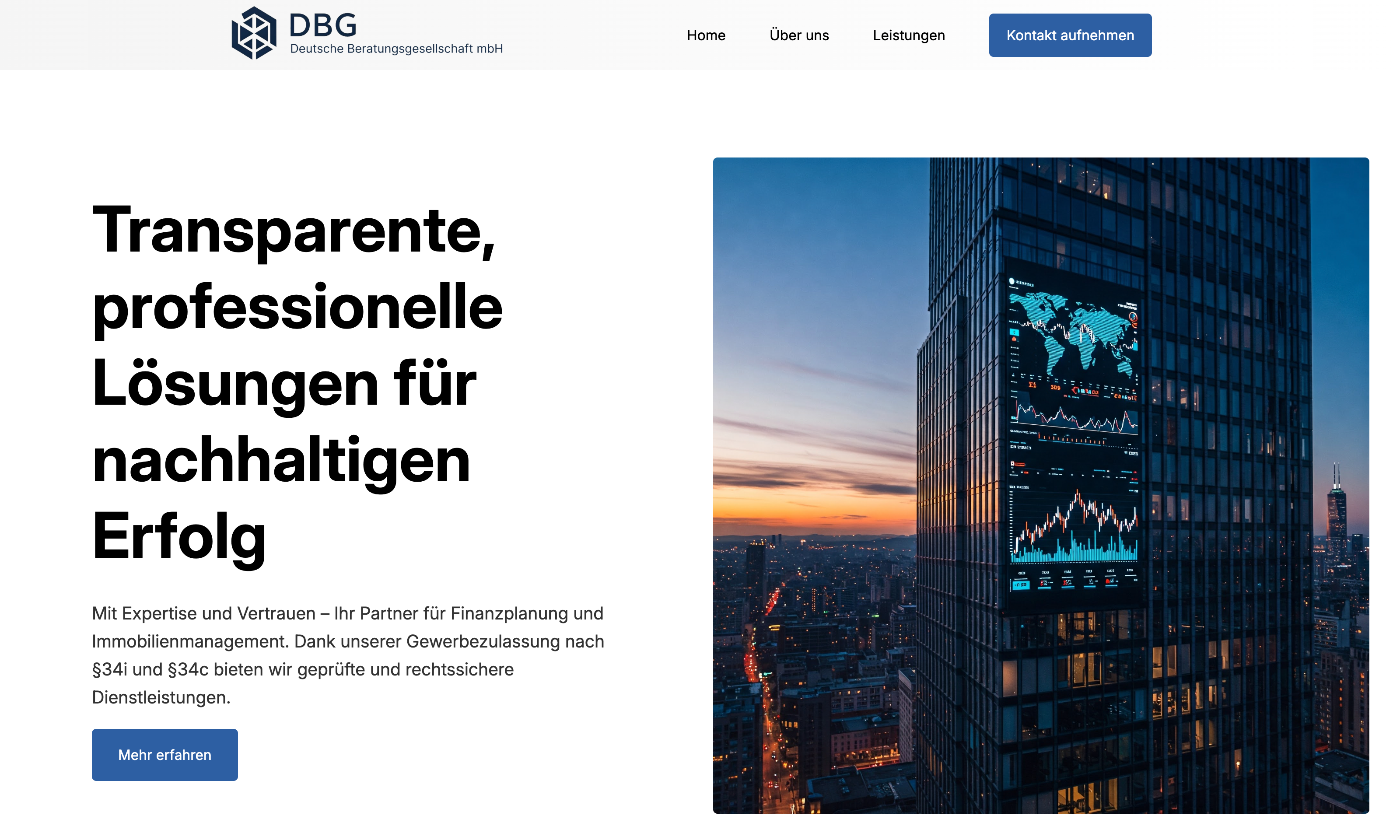 Deutsche Beratung Website Screenshot