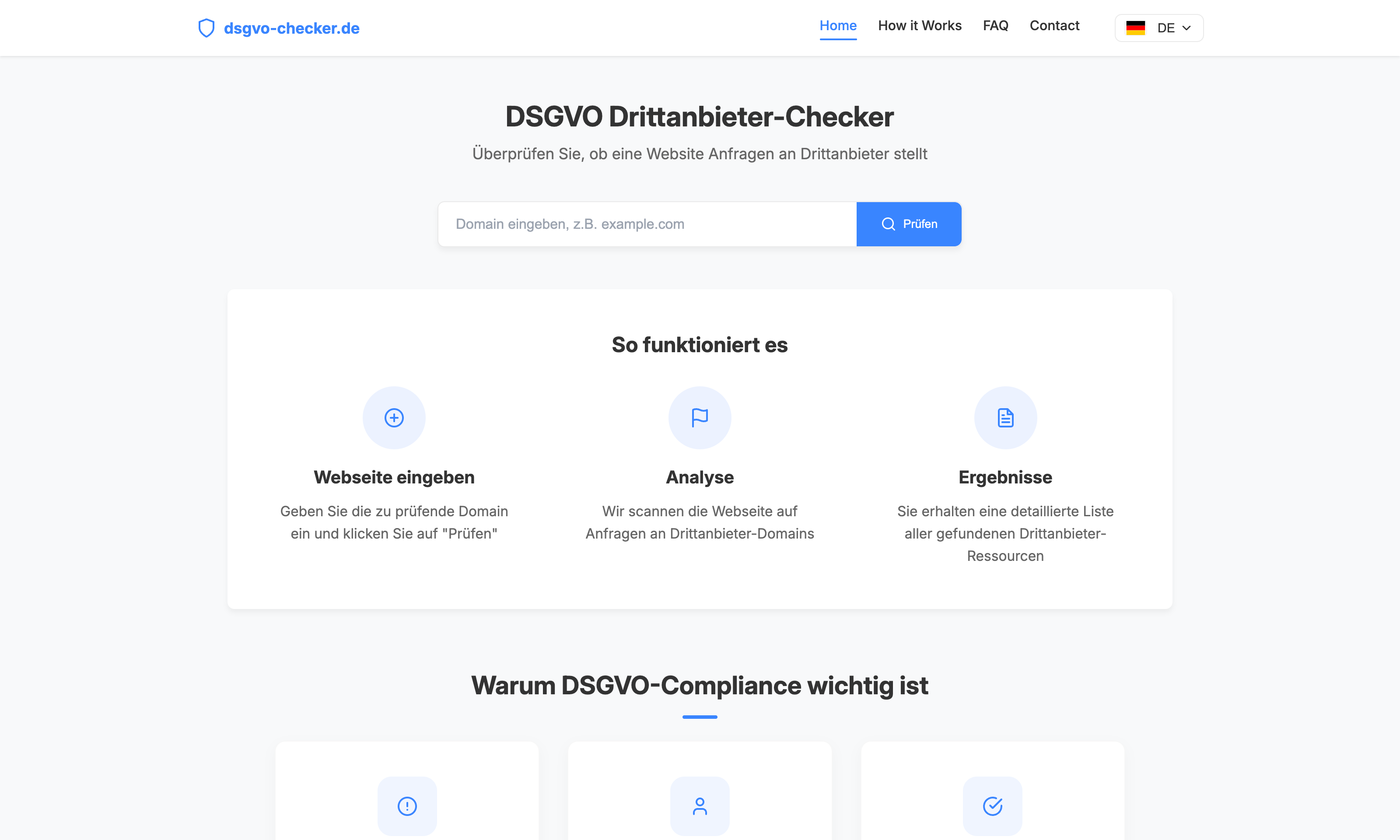 DSGVO Checker - Webdesign Projekt