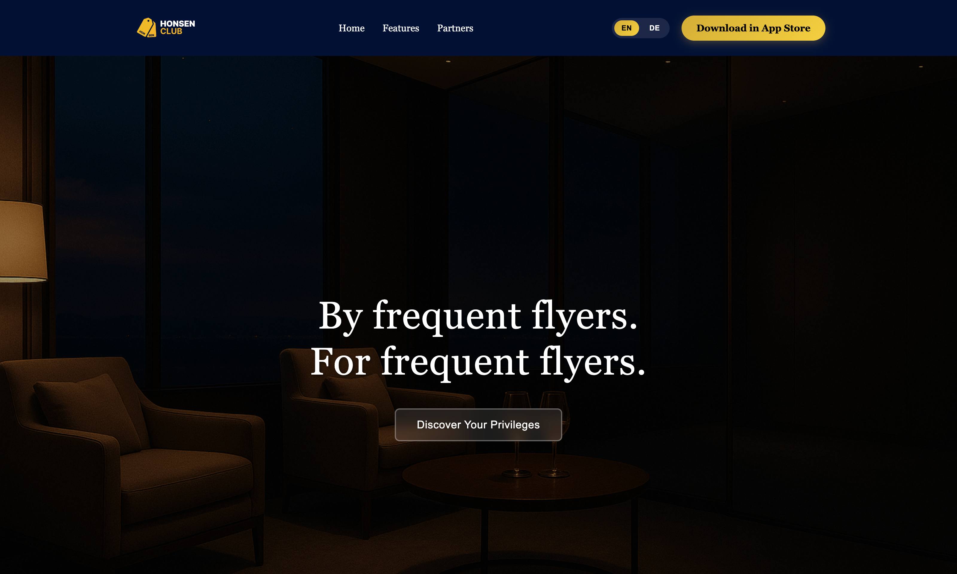 Honsen Club Website Screenshot