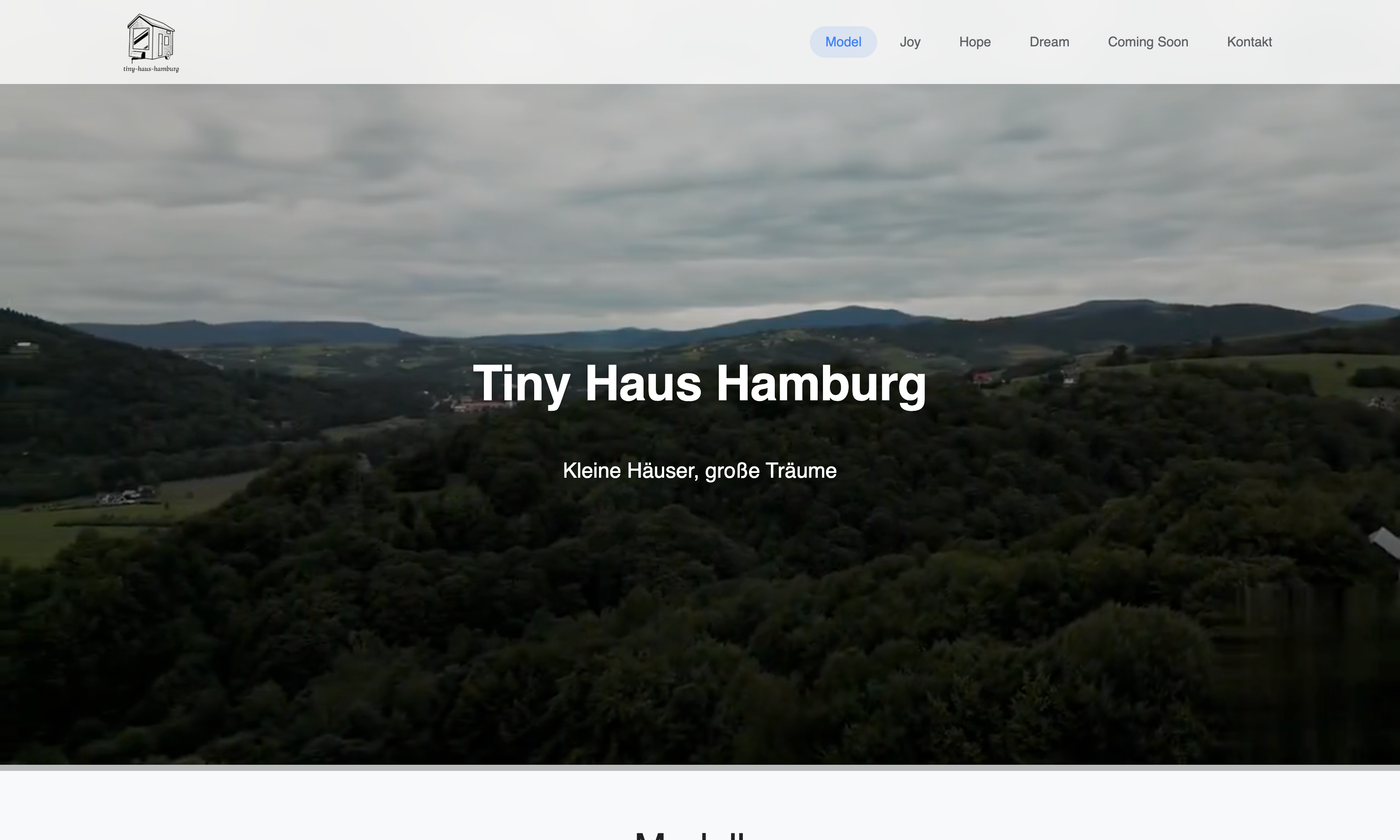 Tiny Haus Hamburg - Webdesign Projekt